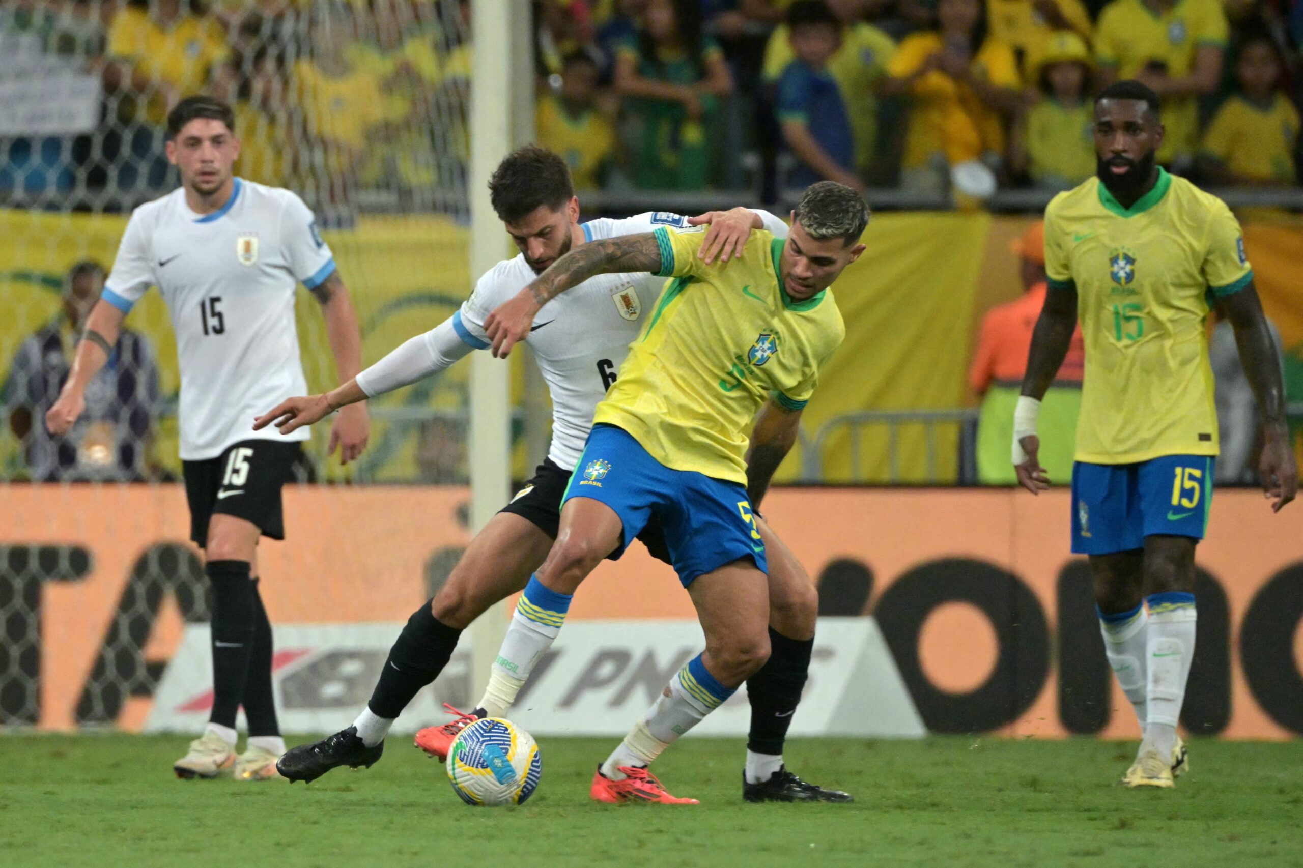 Brasil otra vez falla en la eliminatoria ante Uruguay